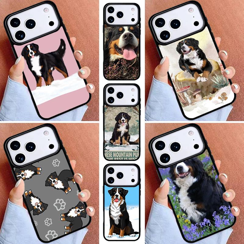 Bernese Mountain Dog Phone Case for iPhone 16e 15 14 13 12 17 Pro Max Plus Air 17pro Cover Coque