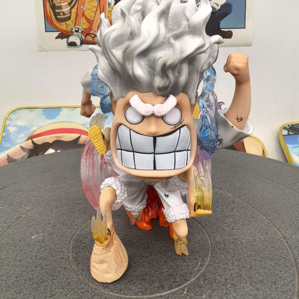 Аниме One Piece Ника Луффи Пять Скоростей Ветер и Огонь Колесо Луффи Фигурка Действия Фигурка Модель Игрушка Настольное Украшение Подарок на День Рождения