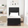 Box Spring Bed with Mattress Black 90 x 190 cm Velvet