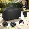 BBQ grill cover, suitable for Expert Grill 5-burner propane gas grill, outdoor waterproof cover, suitable for propane griddles with side tables