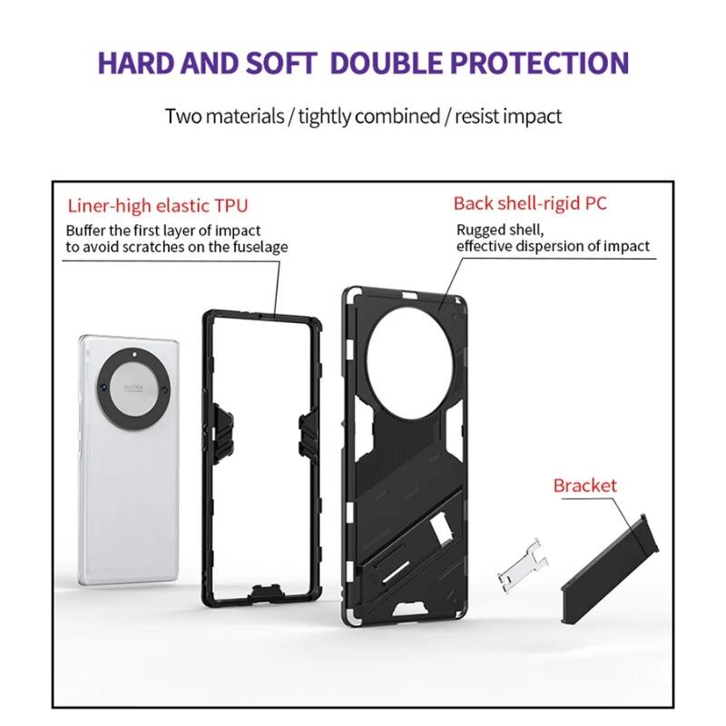 Для Honor 100 90 Pro X8 X9A чехол противоударный бронированный чехол-подставка для телефона Honar 80 70 60 50 Pro автомобильный магнитный держатель задняя крышка