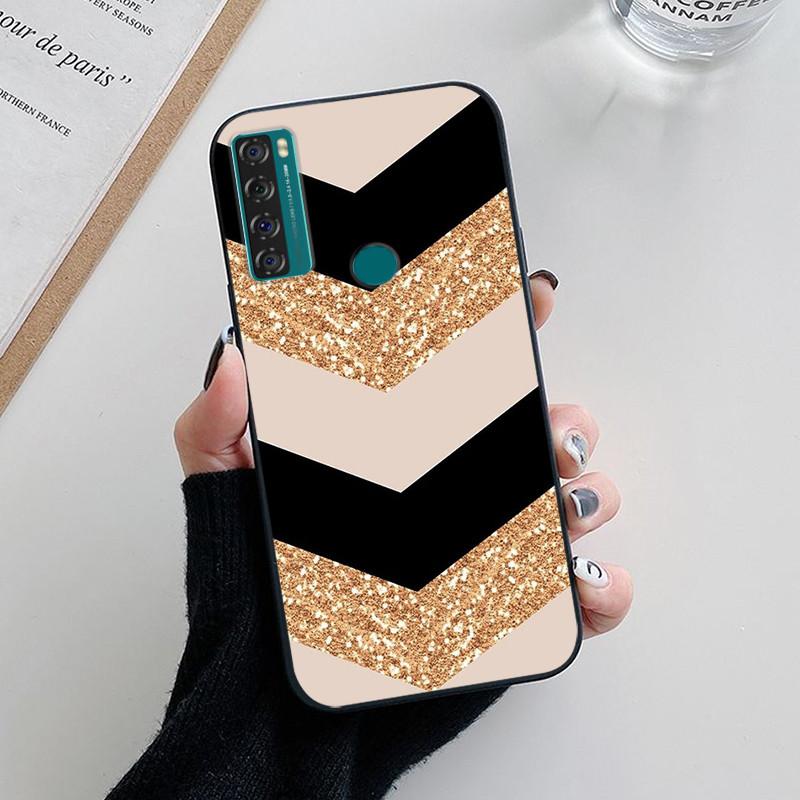 For TCL 20 SE Case Flower Silicone Soft TPU Cover Coque For TCL 20S 20E 20L Plus Case For TCL 20 5G 20E 6125F Bumper Fundas
