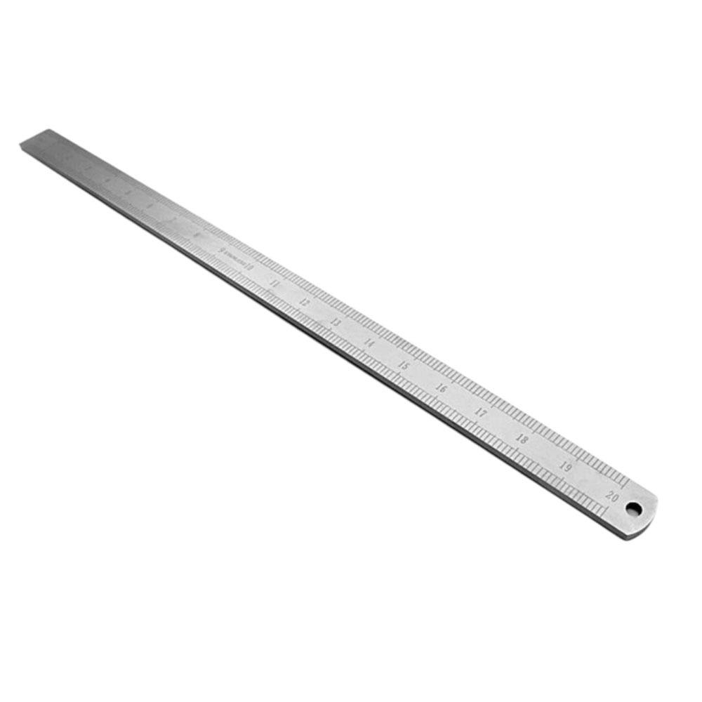 Thickened Forging Stick Ruler Dual-Scale Measuring Tool Durable Stainless Steel Ruler Student