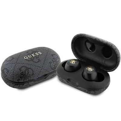 Guess Bluetooth-наушники Gutwsp4Egktws + Док-станция Enc Черный/Black 4G Металл
