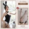 Sexy lingerie bunny sexy onesie chest pad garter open crotch uniform seduction suit