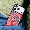 Japanese Style Floral Texture Phone Case For iPhone 17 AIR 16 Pro Max 15 14 Pro 11 12 13 Shockproof Silicone Cover