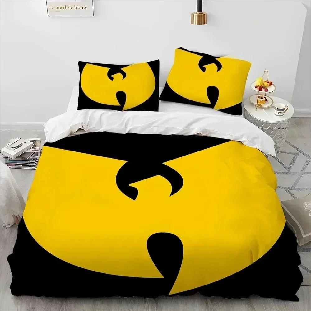 Хип-хоп музыкальная группа Wu T-TANG Clans Комплект постельного белья с одеялом, Пододеяльник Комплект для кровати Покрывало Наволочка, Комплект постельного белья размера кинг/квин