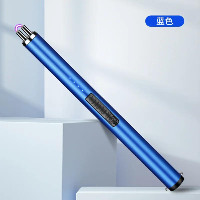 Портативный импульсный пистолет для зажигания на открытом воздухе, газовая горелка, газовая горелка, барбекю, кухонная горелка с двойной дугой, USB-электронная зажигалка