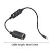 Кабель-переходник Type-C PD на гнездо прикуривателя автомобиля, USB C 5В-20В, повышающий