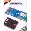 Men's Ultra-thin Wallet Europe and the United States Simple Casual RFID Dollar Clip Leather Card Bag Wallet Men Integrated