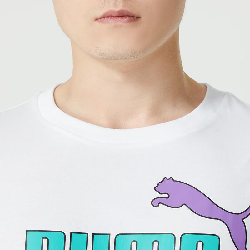 Puma American Vintage Letter Logo Print Breathable Short Sleeve T-Shirt Men Tops White 682152-02