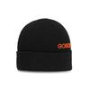GOGORR В рубчик Шапочка-бини с вышитым логотипом _ Черная