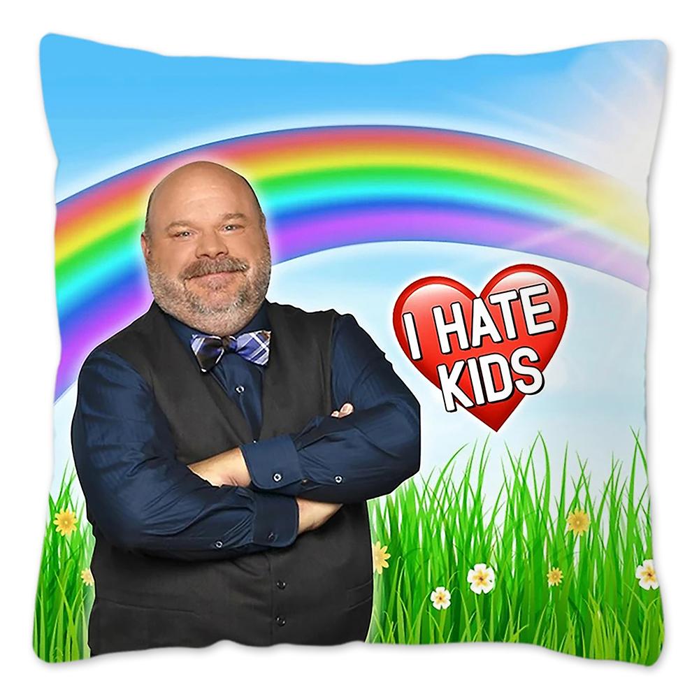 Наволочка Bertram I Hate Kids Meme, украшение для дома, полиэстер, наволочка для дивана, забавная наволочка Housse De Coussin