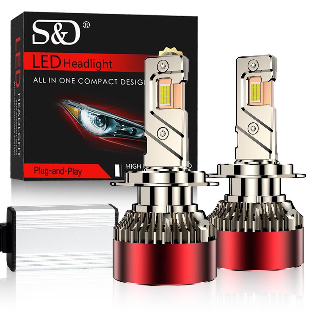 2 шт. Светодиодные лампы для фар H7 H4 6500K H1 H8 H11 Led 9005 HB3 9006 HB4 Автомобильная лампа 120 Вт 60000 лм 9012 Hir2 Высокой мощности Canbus 30SMD CSP Чипы Фара