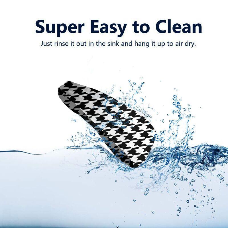 Houndstooth Sports Sweatband Head Bands for Women Men Moisture Wicking Non-Slip Headbands for Running Yoga Workout Fitness Gym