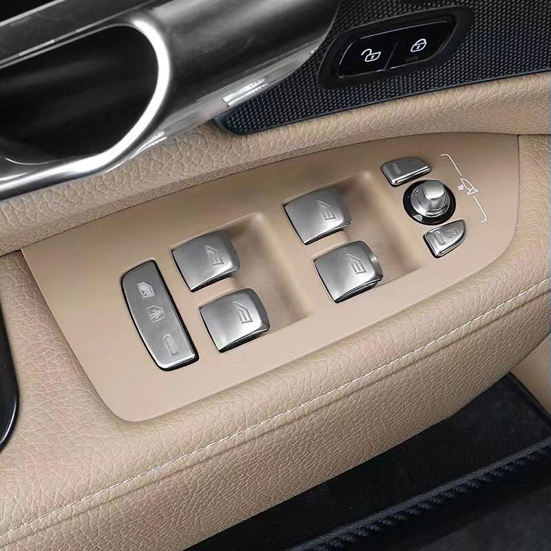 Для Volvo XC60 S60 V60, декоративные наклейки на кнопку окна для украшения интерьера автомобиля