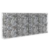 Gabion Wall with Cover Galvanized Steel 200*20*85 cm