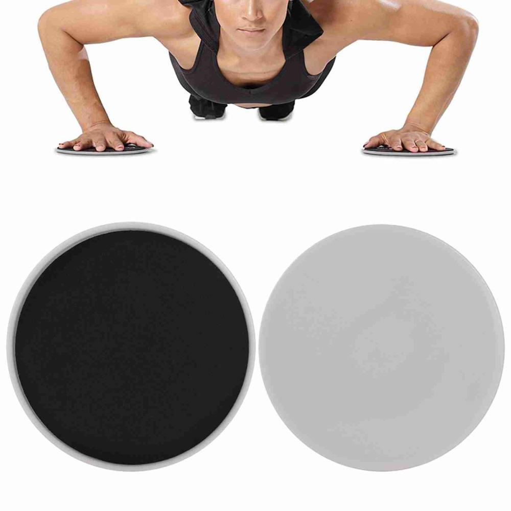 2PCS Non-Slip Exercise Sliding Discs Dual Sided Ab Pads Equipment Fitness Training