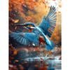 5d DIY Алмазная картина, вышивка крестом, животное, зимородок, алмазная вышивка, мозаика, полная круглая дрель, домашний декор, искусство