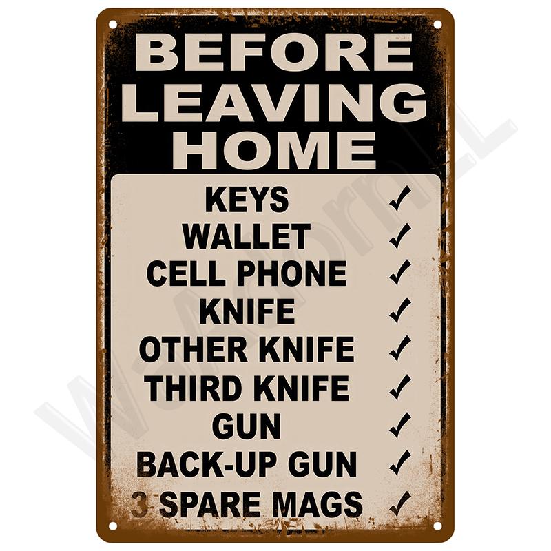 Vintage Bar Metal Signs Bathroom House Living Room Home Retro Wall Decorations Items Luxury Decor Interior Art Posters Tin Signs