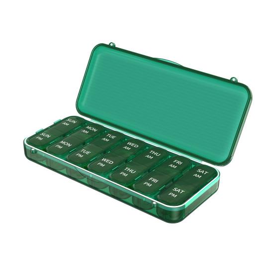 Ящик для хранения таблеток Органайзер для таблеток Не содержит BPA Большая емкость Несколько отделений Влага