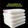 Non-Stick Bamboo Fiber Dishwashing Cloth - Double-Layer, Thick, Lint-Free, Absorbent Kitchen Scouring Pad.
