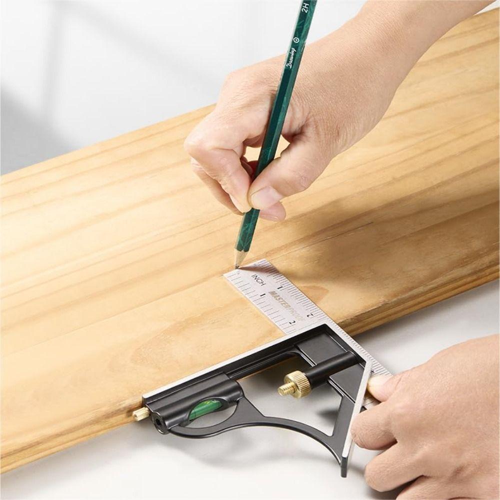 Stainless Steel Spirit Level Aluminium Zinc Zinc Alloy Angle Measuring Tool Angle Ruler Woodworking