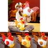 High Quality Pp Cotton Filled Plush Rooster Toy Comfortable Soft Chicken Doll Featuring Various Fun Colors