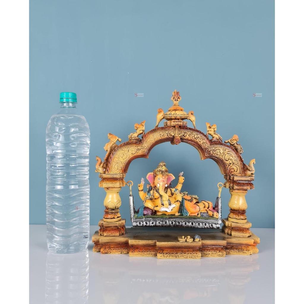 1 штука Премиальная декоративная статуэтка и идолы Господа Ганеши для дома, офиса и пуджи для фестивалей, свадеб и особых случаев