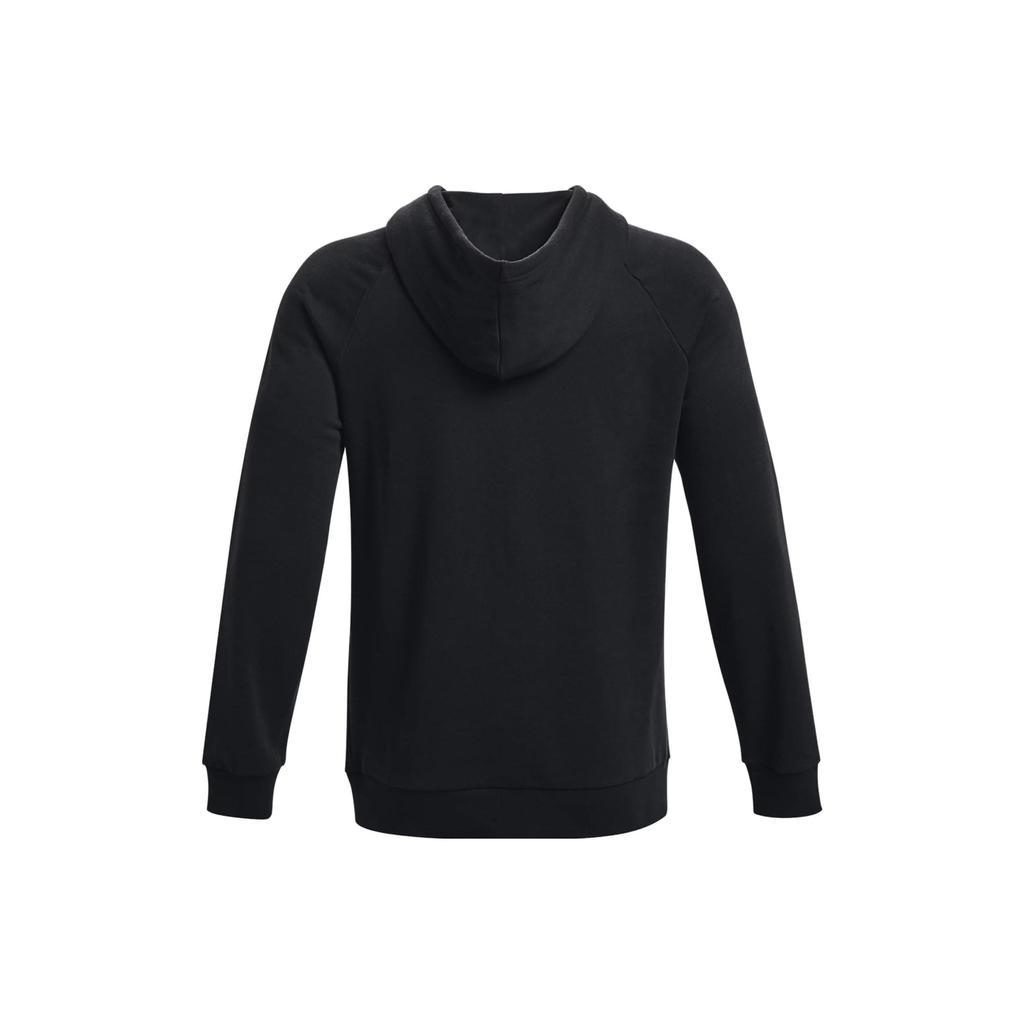Under Armour Rival Fleece Hoodie Solid Color Fleece Pullover Sweatshirt Men Hoodies Black 1379861-001