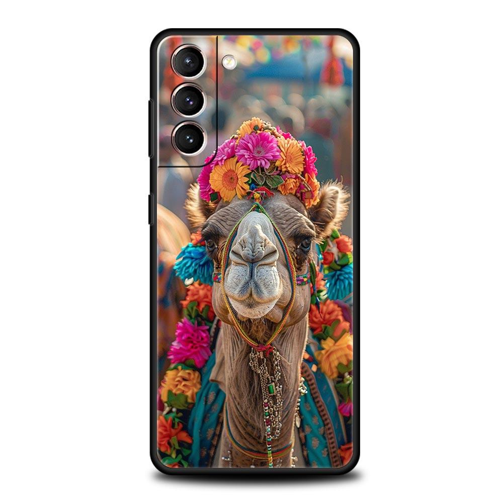 Чехол для телефона с изображением животного верблюда для Samsung Galaxy S26 S25 S24 S23 S22 S20 S21 FE Ultra S25 Edge Plus 5G Мягкий ТПУ Чехол Fundas Capas Сумка