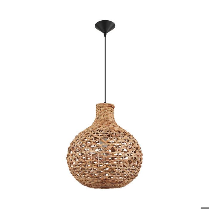 Suspension décorative - BV - BV02-00035 - Rotin naturel - Métal - 1xE27 23W IP20
