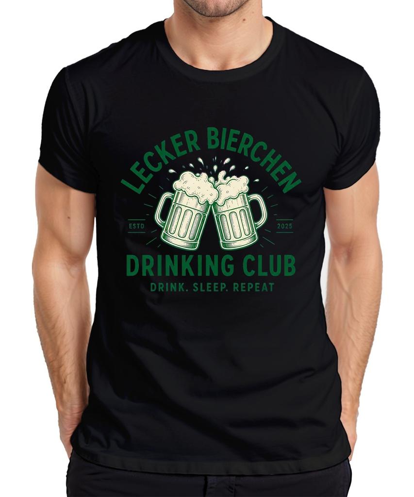 Delicious Beer Drinking Club Drink Sleep Repeat Stammtisch JGA Men's T-Shirt