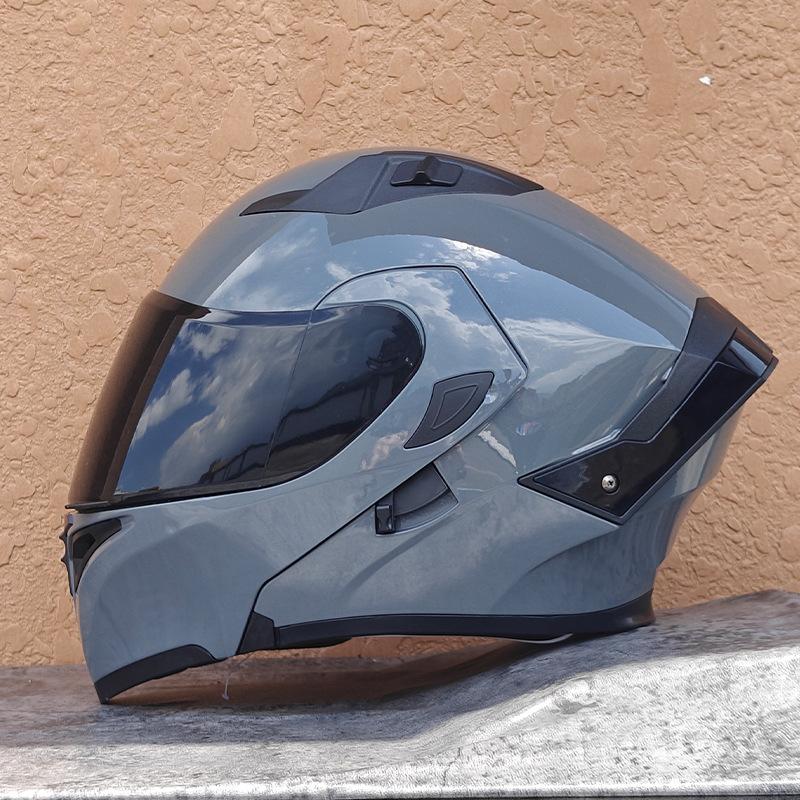 New Motorcycle Helmet Men's Face Helmet Women's Locomotive Full Helmet Summer Double Lens Universal In All Seasons