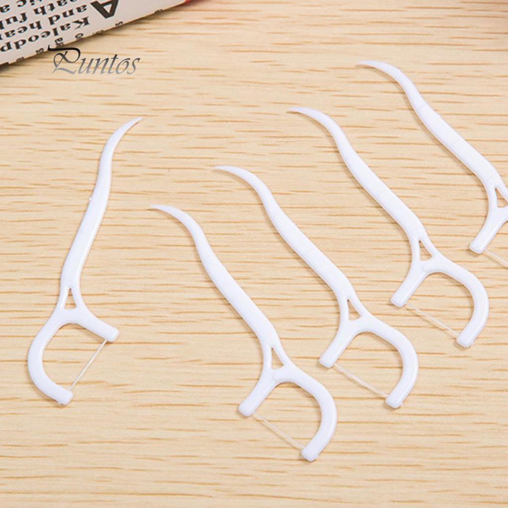 30Pcs Kids Elastic Dental Floss Stick Tooth Interdental Cleaner Oral Care Tool