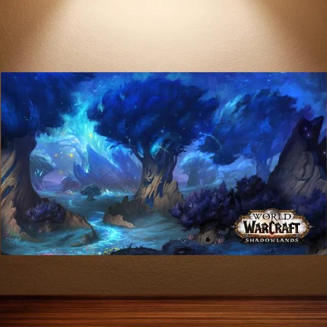 World of Warcraft Ретро Холст Постер Классическая Игра Настенное Искусство для Декора Игровой Комнаты Наклейка на Стену Живопись
