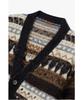 Man On The Boon [Barena] Wool Blend Knit Cardigan_Dark Brown 4714360106