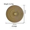 Golden Wall Decoration Pendant Nordic Light Luxury Round Wall Hanging Decor Metal Irregular Disc Wrought Iron Room Home Decor
