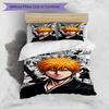 3pcs Duvet Cover Set (1*Duvet Cover + 2*Pillowcase, Without Core), BLEACH Print Bedding Set, Bedroom Decor, All‑Season, Birthday Gift