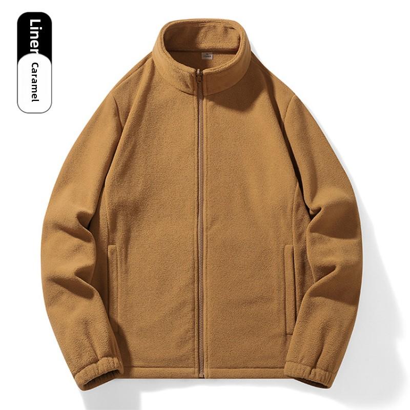 Cozy Up Мужские куртки Водонепроницаемая флисовая зимняя куртка 2 в 1 Куртки Зимняя теплая ветровка Дождевик