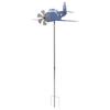 Airplane Weather Vane Iron Stainless Steel Outdoor Wind Spinner Windmill for Garden Patio Lawn Yard