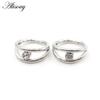 Alisouy 1pc Two Layers Zircon CZ Cartilage Earrings Stainless Steel Hinged Piercing Septum Clicker Nose Rings Hoop Segment Rings