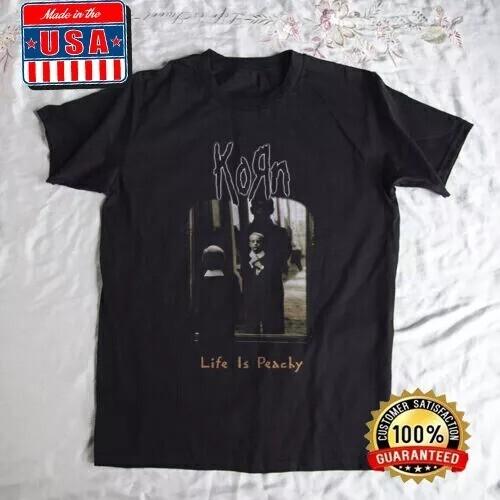 Korn - Life Is Peachy Металлическая группа Унисекс Футболка Размер S-5XL Унисекс Футболка
