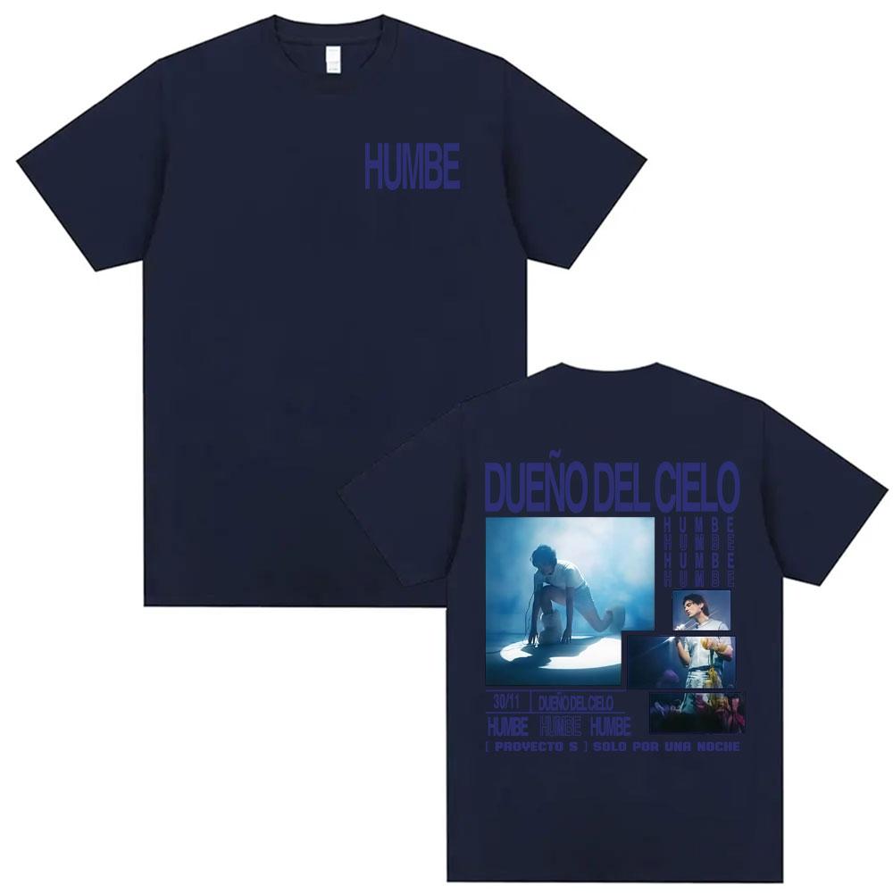 Humbe Dueno Del Cielo 2026 World Tour Tshirts Men Women 100 Cotton Cozy Short Sleeve T Shirt Summer Hip Hop Oversized Tshirt