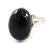 Silver Onyx 'Charms' Ring