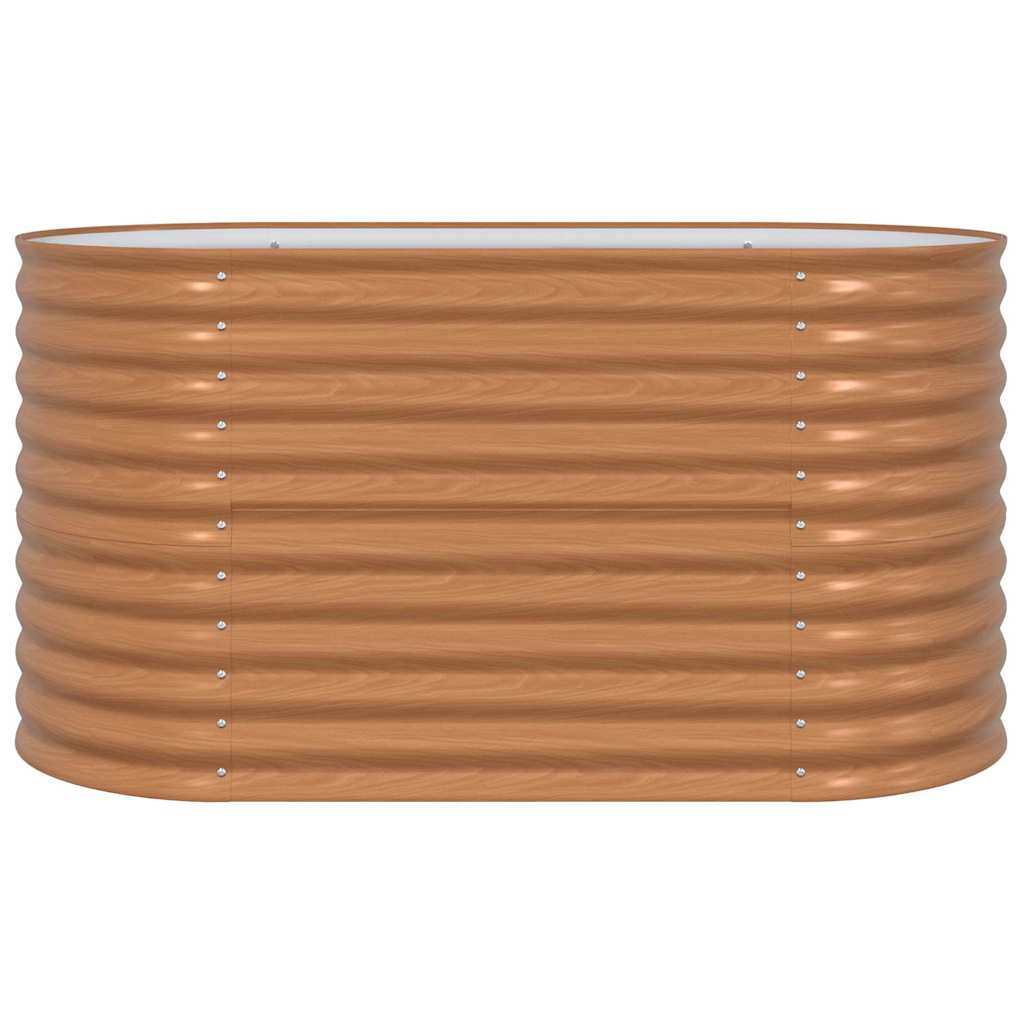 Elevated Garden Bed Brown 160 x 80 x 81 cm Steel