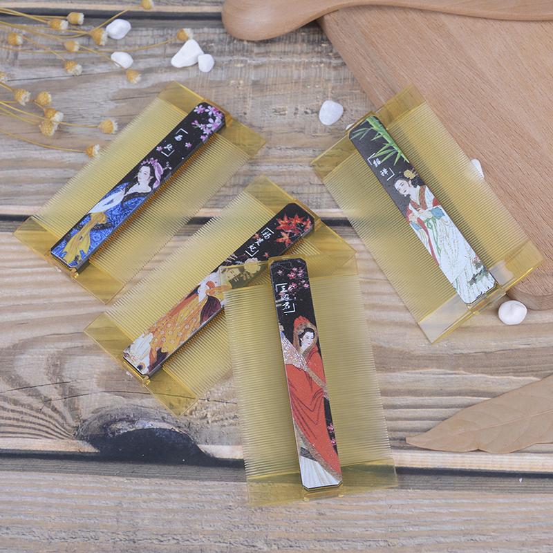 Durable Resin Dense-Toothed Comb Lice Comb Anti-Dandruff Comb Hairdressing Comb