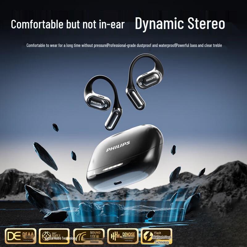 Philips TAT3769 True Wireless Open-Ear Sport Earbuds