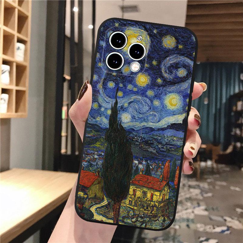Чехол для телефона с рисунком Ван Гога для iPhone 15 14 Pro Max 13 12 11 Pro Max XSMax XR 12 13 mini 14 Plus Shell