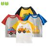 Новая летняя детская футболка для мальчиков с короткими рукавами, одежда с героями мультфильмов